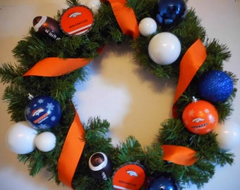 Denver Bronco Wreath