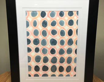Slate & Pink 9"x12"