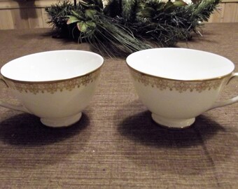 Royal Doulton * Gold Lace * Cup, Set of 2