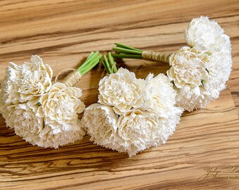 Bridesmaids Bridal bouquet Clay Wedding bouquet Hand Alternative bouquet Clay bouquet Wedding flowers