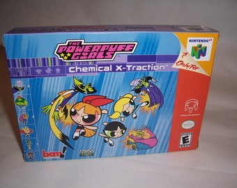 POWERPUFF GIRLS Chemical X-Traction CIB N64 Like New-Mint