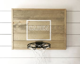 Rustic basketball goal, personalized basketball goal, basketball hoop, wood