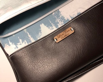 Evergreens Foldover Clutch Crossbody Purse