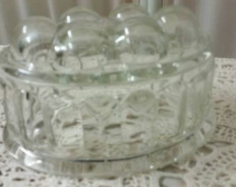 Vintage 1920s Glass Jelly Mould Cookware Kitchen Glass