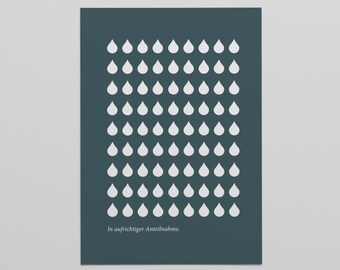 In sincere sympathy//folding card with envelope