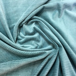 Dark Turquoise Wide Wale Corduroy
