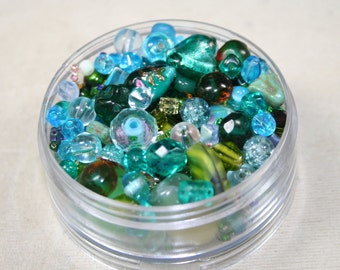 BeadBonanza#2-Teal, turquoise, green bead assortment