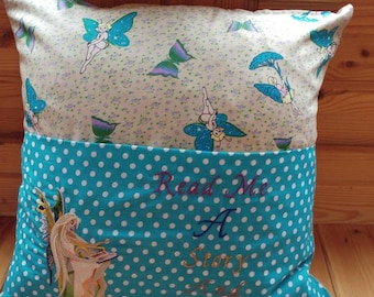 Fairy reading pillow cover