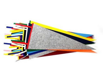 Blank Wool Felt Pennant