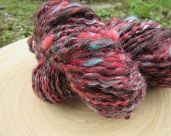 Handspun yarn - merino wool tencel - thread plied - 80 grams 118 yards