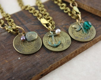 Mt. Hope Bridge Token Charm Bracelet - CUSTOMIZABLE