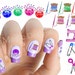 Sewing Nail Art Decals, Water Slide, Easy Nail Transfer Stickers, Sewing Pin Cushion, Sewing Machine, Safety Pins or Spool
