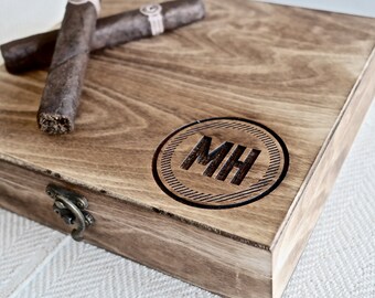 Groomsmen Gift Box - Personalized Cigar Box – Engraved
