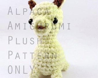 PATTERN: Midi Alpaca Amigurumi Plush (instant download)