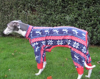 Greyhound & Whippet Pyjamas Reindeer