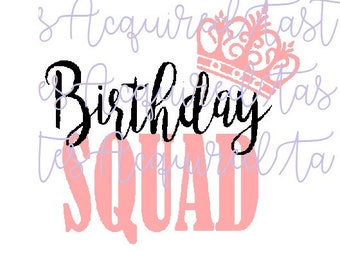 Download Birthday squad | Etsy