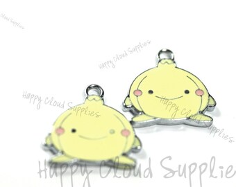 Happy Onion Enamel Charms... 4pcs