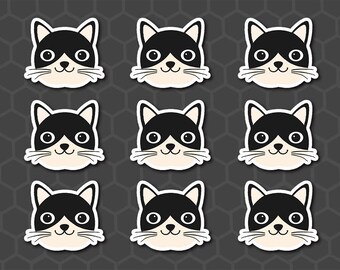 Cute Cat Stickers, Kitty Planner Stickers, Kitten Planner Stickers, Pet Planner Stickers, Cat Stickers, Cute Kitty, Cat, Pet, IWP - PTC002