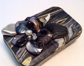 Vintage Jeweled Altered Altoid Tin