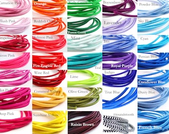 US Seller - 1.00 USD per yard - 2mm Elastic Cord - 5 yards - any colors - perfect size for traveler's notebooks
