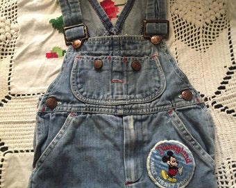 Vintage 70s Big Mac JCPenney toddler kids size 3 overall with Disneyland patch free shipping