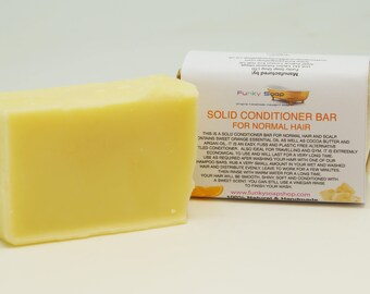 1x Solid Conditioner Bar for Normal hair, 95g, Handmade and economical