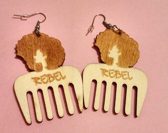 SM/MED Rebel Afropick Earrings