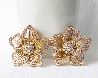 Vintage Thelma Deutsch Clip Earring, Vintage Designer Clip Earrings from the 1980's, Deutsch Clip Earrings