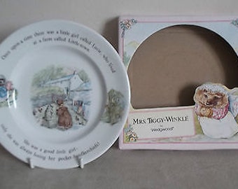 Wedgwood Mrs Tiggy Winkle Plate - Boxed