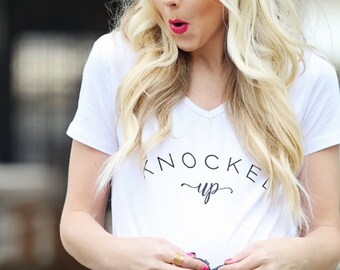 Knocked Up Maternity Shirt, Pregnancy Announcement Shirt, Pregnancy Announcement, Pregnancy Shirt, Pregnancy Reveal Shirt