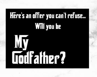 Godfather card | Etsy