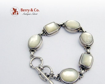 SaLe! sALe! Sterling Silver Bracelet Mother of Pearl