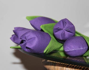 Fabric tulips - price per one. Plus FREE gift-surprise!