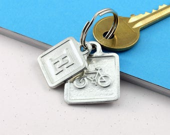 Pewter Bicycle Keyring For Cyclists and Bike lovers