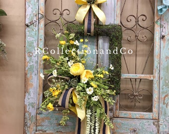 Spring Wreath, Summer Wreath, Everyday Wreath, Moss Wreath