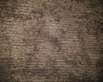 Chocolate brown chenille fabric | vintage Chenille | Sewing projects quilting blankets nursery decor | 27 x 60 inches