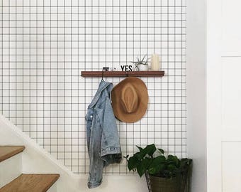 Checkers Wallpaper - Removable Wallpaper - Minimalistic - Reusable - Self Adhesive - Wall Decor - Wall covering - Simple Pattern - 30