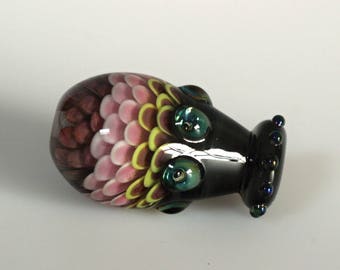 Lora - Lampwork focal lentil bead