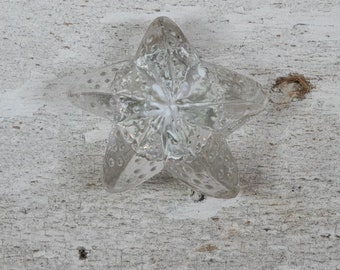 Glass Starfish Knobs Bathroom Knobs Dresser Knobs Cabinet Knobs Kitchen Knobs Drawer Pulls Drawer Knobs Cabinet Pulls Dresser Pulls