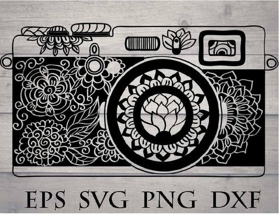 Download Zentangle camera svg / mandala camera svg / zentangle for