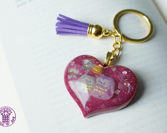 Cute Owls Glittery Key Chain