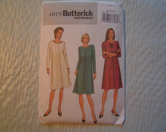 Butterick Pattern 4019 fast easy Miss Petite Dress