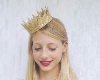 Wicked Queen Gold Crown - "Wicked Crown" - halloween costume, princess crown, birthday crown
