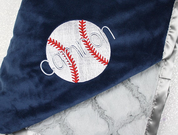 Baseball Blanket Personalized Baseball Sports Blanket Boy