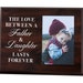 The Love Between a Father and Daughter Last Forever - Wood Picture Frame 4x6 Photo - Dad Gift for Birthday and Father's Day