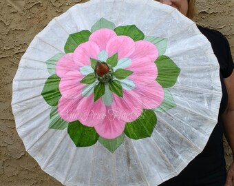 Parasol Pink Lotus Flower Parasol