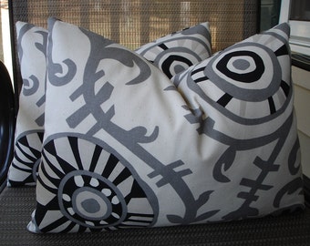 Suzani Lumbar Pillow Covers One Pair 12 x 16 Handmade Home Decor Suzani Pillows Decorative Throw Pillows Kidney Pillows Cotton Pillows