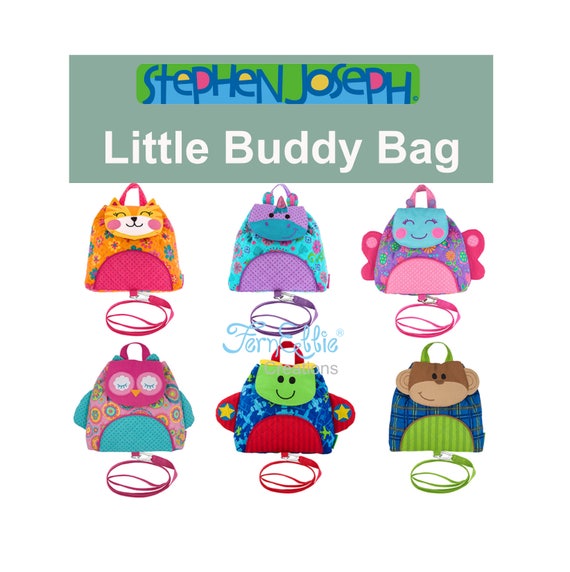 Stephen Joseph Little Buddy Bag, Little Backpack With Safty Harness And Strap.