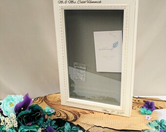 Personalized Shadow Box, Home Decor, Picture Frame, Photograph, Photo, Memories, Keepsake, Wall Gallery, Wedding Gift, Newborn, Vacation