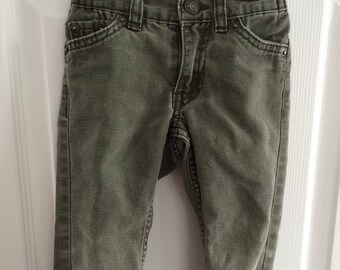 Jeans Levis 511 Child, Green Jeans, Levis Jeans, Vintage Levis, Child Levis, Vintage Jeans, Levis 511, Army Green, Green Canvas, Size 2 T,